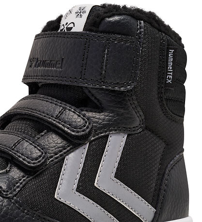 Hummel Winter Boots - Stadil Super Poly Mid Tex Jr - Black/Grey Hummel Winter Boots - Stadil Super Poly Mid Tex Jr - Black/Grey