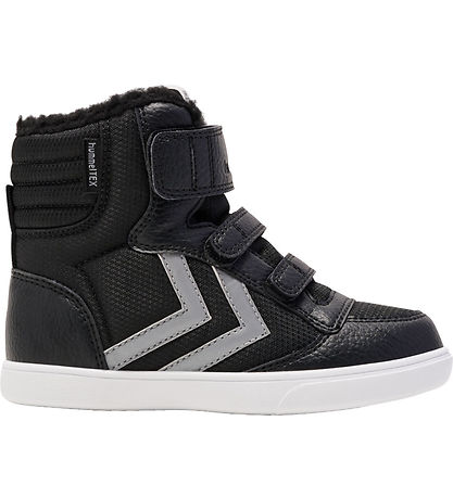 Hummel Winter Boots - Stadil Super Poly Mid Tex Jr - Black/Grey Hummel Winter Boots - Stadil Super Poly Mid Tex Jr - Black/Grey