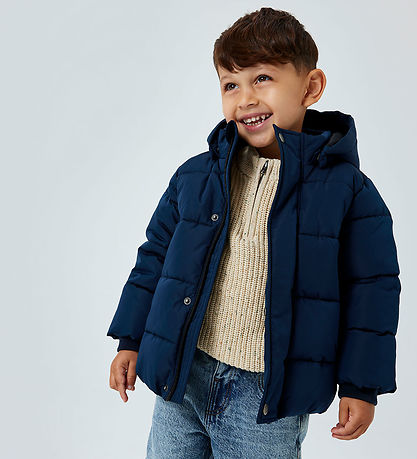 Name It Vadderad jacka - NmmMemo - Dark Sapphire