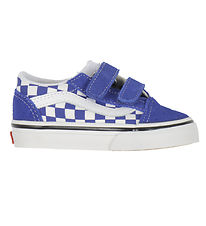 Vans Shoes - Old Skool V - Theory - Blue/White Check Vans Shoes - Old Skool V - Theory - Blue/White Check