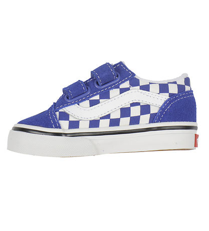 Vans Schoenen - Old Skool V - Theorie - Blauw/Wit Geruit