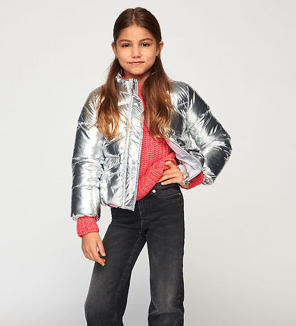 Kids Only Puffer Jacket - KogPearl - Silver