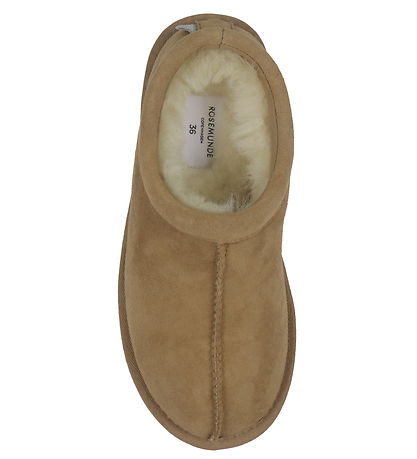 Rosemunde Slippers - Suede - Almond