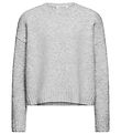Rosemunde Blouse - Knitted - Wool - Light Grey Melange Rosemunde Blouse - Knitted - Wool - Light Grey Melange
