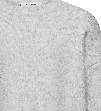 Rosemunde Blouse - Knitted - Wool - Light Grey Melange Rosemunde Blouse - Knitted - Wool - Light Grey Melange