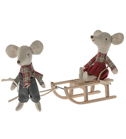 Maileg Doll Accessories - Snow Sled - Tree - Mouse