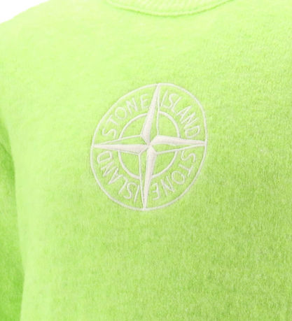 Stone Island Blouse - Wool - Lemon/White w. Logo