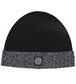 Stone Island Beanie - Wool/Viscose - Black