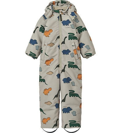 Liewood Snowsuit - Isa - Dinosaurs/Mist Liewood Snowsuit - Isa - Dinosaurs/Mist