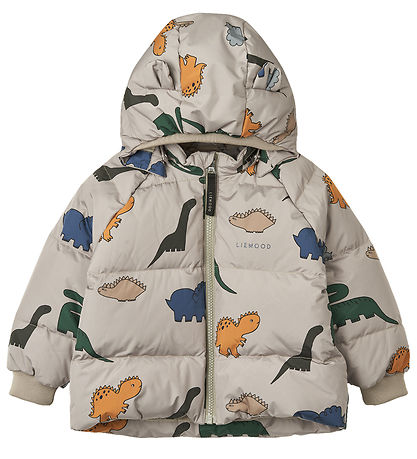 Liewood Down Jacket - Pollen - Dinosaurs/Mist