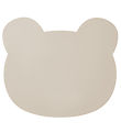 Liewood Placemat - Aura Bear - Silicone - Sandy Liewood Placemat - Aura Bear - Silicone - Sandy