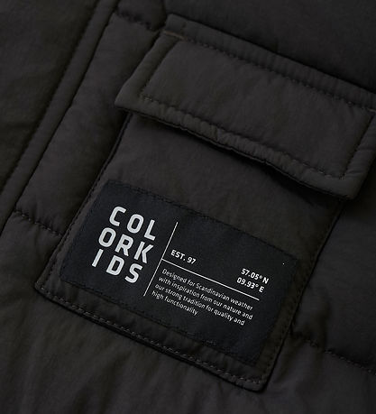 Color Kids Puffer Jacket - Phantom Color Kids Puffer Jacket - Phantom