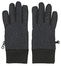 Color Kids Gloves - Softshell - Black Color Kids Gloves - Softshell - Black