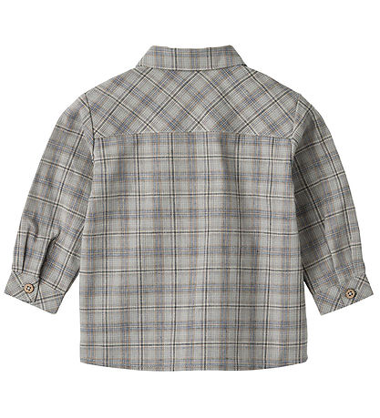 Wheat Shirt - Oscar - Cloudy Blue Check