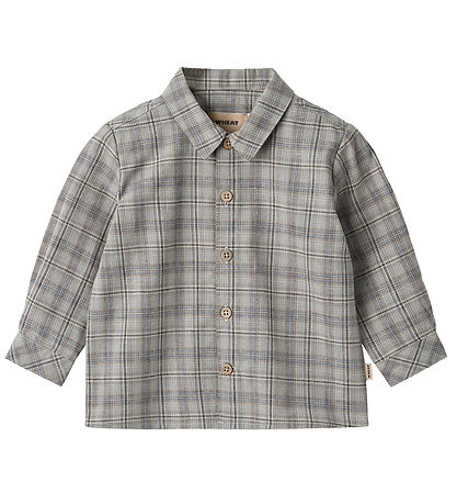 Wheat Shirt - Oscar - Cloudy Blue Check