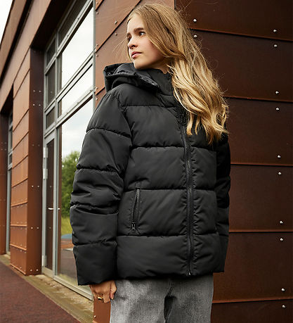 Hound Puffer Jacket - Black