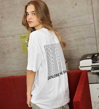 Hound T-shirt - Oversized Tee - White