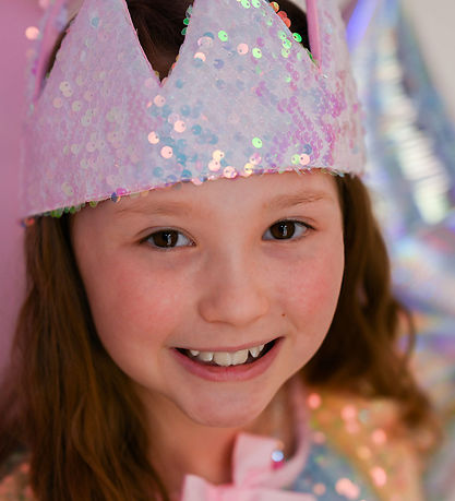 Great Pretenders Maskeradkläder - Prinsesskrona - Ombre paljette