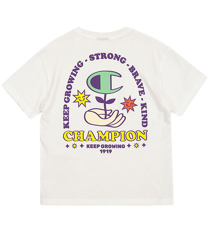 Champion T-shirt - Crew neck - White