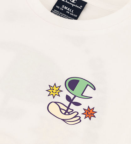 Champion T-shirt - Crew neck - White
