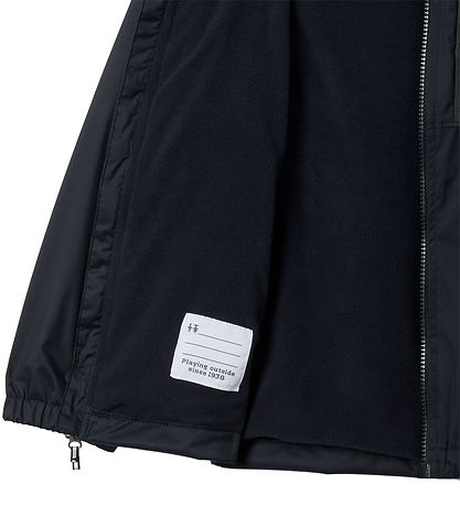 Columbia Rain Jacket w. Fleece - Rainy Trails II - Black