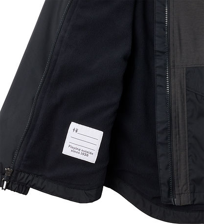 Columbia Rain Jacket w. Fleece - Rainy Trails II - Black