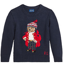Polo Ralph Lauren Blouse - Knitted - Navy w. Red Polo Ralph Lauren Blouse - Knitted - Navy w. Red