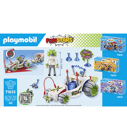 Playmobil Funstars - Racing Professor - 71633 - 40 Parts