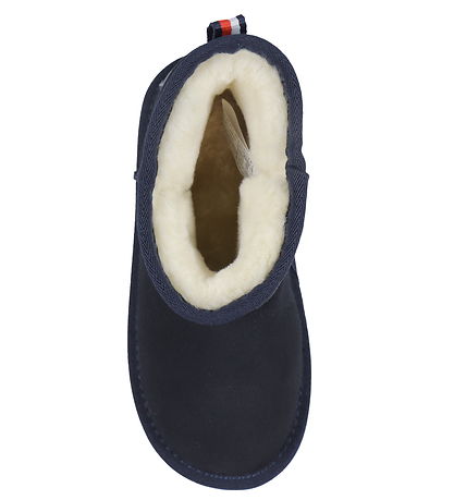 Tommy Hilfiger Teddy Boots - Fur Boot - Blue