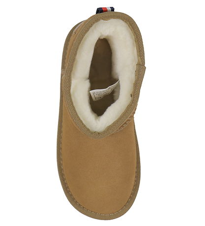 Bottes en peluche Tommy Hilfiger - Botte en fourrure - Camel Bottes en peluche Tommy Hilfiger - Botte en fourrure - Camel