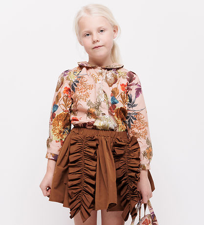 Chemise Christina Rohde - Rose Cendré av. Fleurs