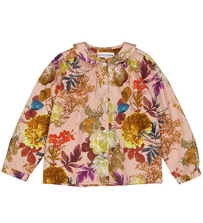 Chemise Christina Rohde - Rose Cendré av. Fleurs
