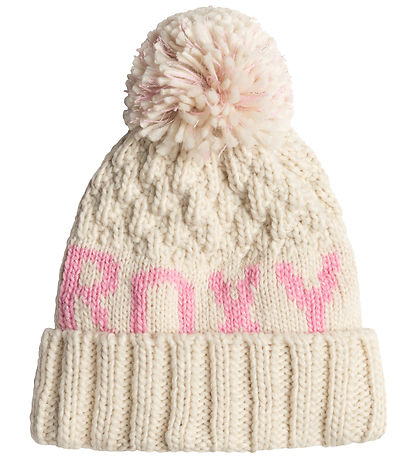 Bonnet Roxy - Tricoté - Tonic - Crème au beurre av. Pompon Bonnet Roxy - Tricoté - Tonic - Crème au beurre av. Pompon