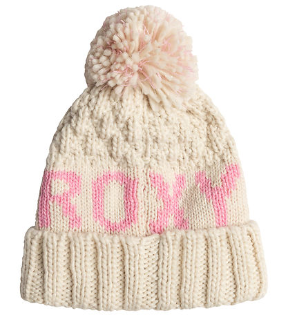 Bonnet Roxy - Tricoté - Tonic - Crème au beurre av. Pompon Bonnet Roxy - Tricoté - Tonic - Crème au beurre av. Pompon