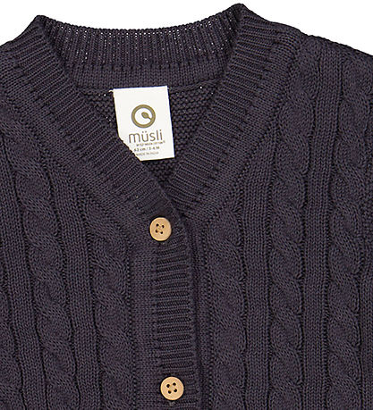 Müsli Cardigan - Kabel - Mysterie Blue