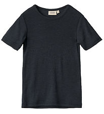 Wheat T-shirt - Wool - Seo - Navy Wheat T-shirt - Wool - Seo - Navy