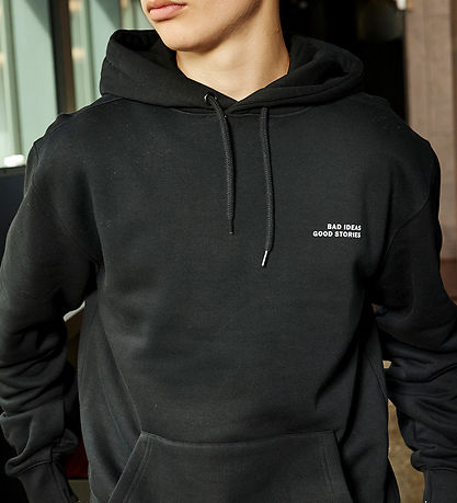 Hound Hoodie - Black w. Print Hound Hoodie - Black w. Print