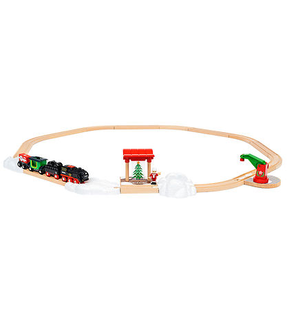 BRIO Eisenbahnset - 36014 - Weihnachtsdampf-Train-Set