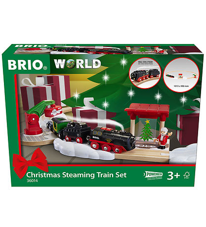 BRIO Eisenbahnset - 36014 - Weihnachtsdampf-Train-Set