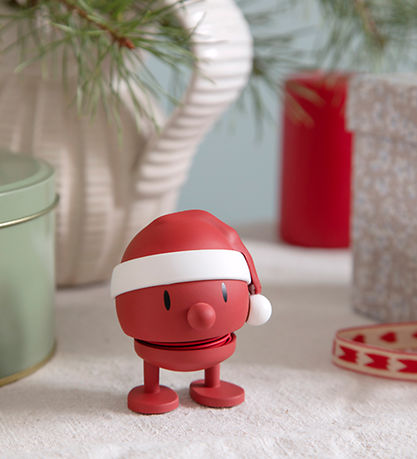 Hoptimist Soft Santa Bumble - 10,5 cm - Rood