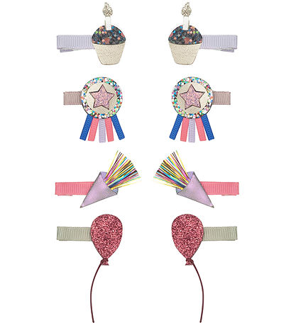 Mimi & Lula Hair clip - 8-Pack - 3 cm - Birthday Theme Party Tim
