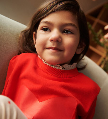 Sweat-shirt Liewood - Rakel - Holiday Bow Dark Rouge/Apple Rouge Sweat-shirt Liewood - Rakel - Holiday Bow Dark Rouge/Apple Rouge