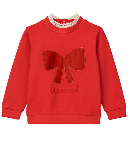 Sweat-shirt Liewood - Rakel - Holiday Bow Dark Rouge/Apple Rouge Sweat-shirt Liewood - Rakel - Holiday Bow Dark Rouge/Apple Rouge