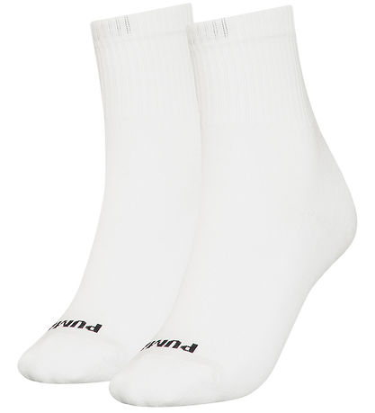Puma Socks - 2-Pack - Heart Logo Crew - White/Black