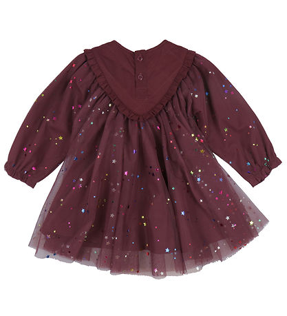 The New Siblings Kleid - TnsMibby - Crushed Berry m. Sternen
