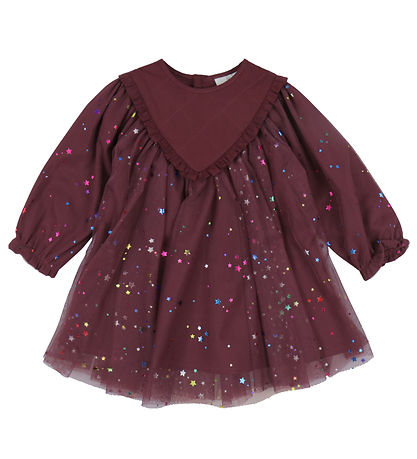 The New Siblings Kleid - TnsMibby - Crushed Berry m. Sternen