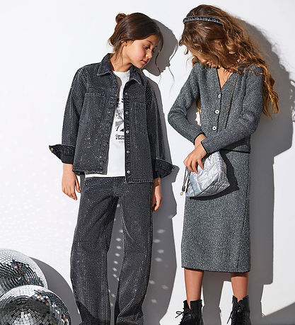 Kids Only Cardigan - KogNinna - Knitted - Black/Silver Glitter