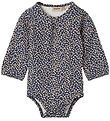 Wheat Bodysuit L/æ - Elmine - Blue Flowers Wheat Bodysuit L/æ - Elmine - Blue Flowers
