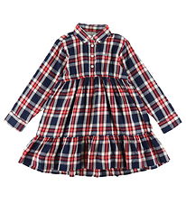 GANT Dress - Checked Flannel - Evening Blue GANT Dress - Checked Flannel - Evening Blue