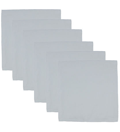 Mininor Muslin Cloths - 6-Pack - 70x70 cm - Glacier Grey